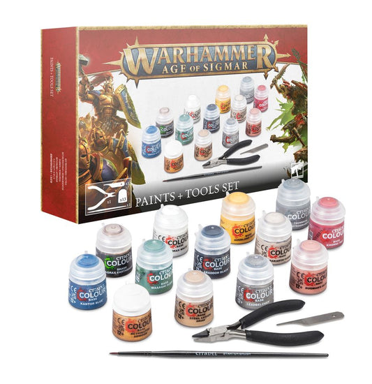 Warhammer: Age of Sigmar - Warhammer Age of Sigmar Paints and Tool Set