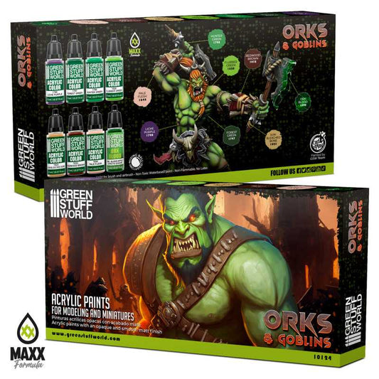 Paint: Green Stuff World (Set) - Orks and Goblins