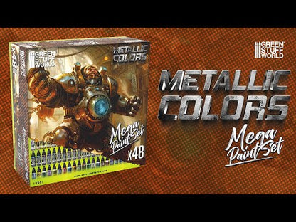 Paint: Green Stuff World (Set) - Mega Paint Set Metallics